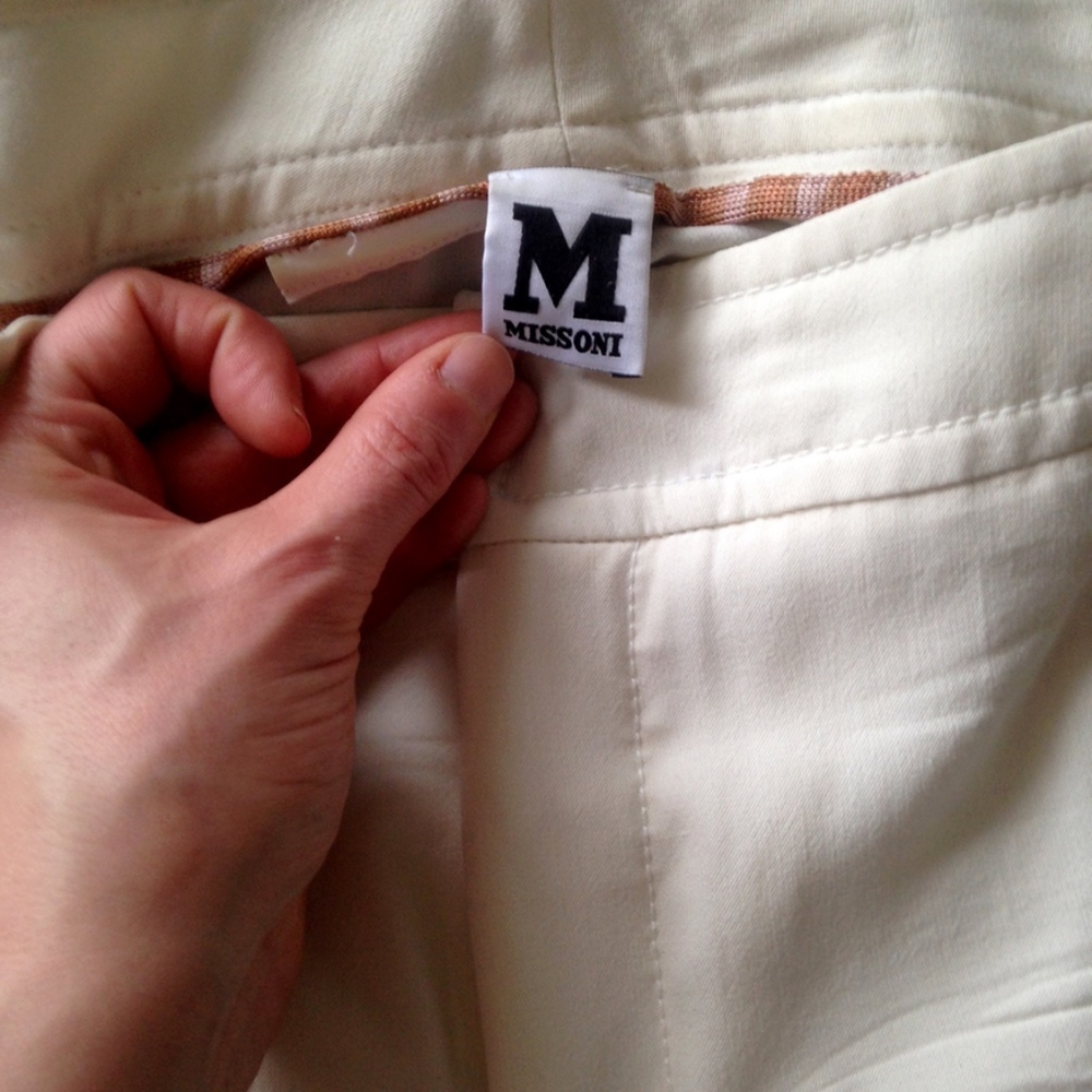 M Missoni Wide Leg Tailored Trousers